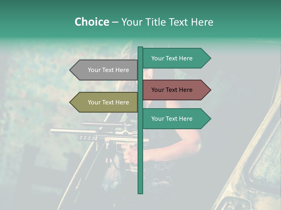 Treillis Hangar Masque PowerPoint Template