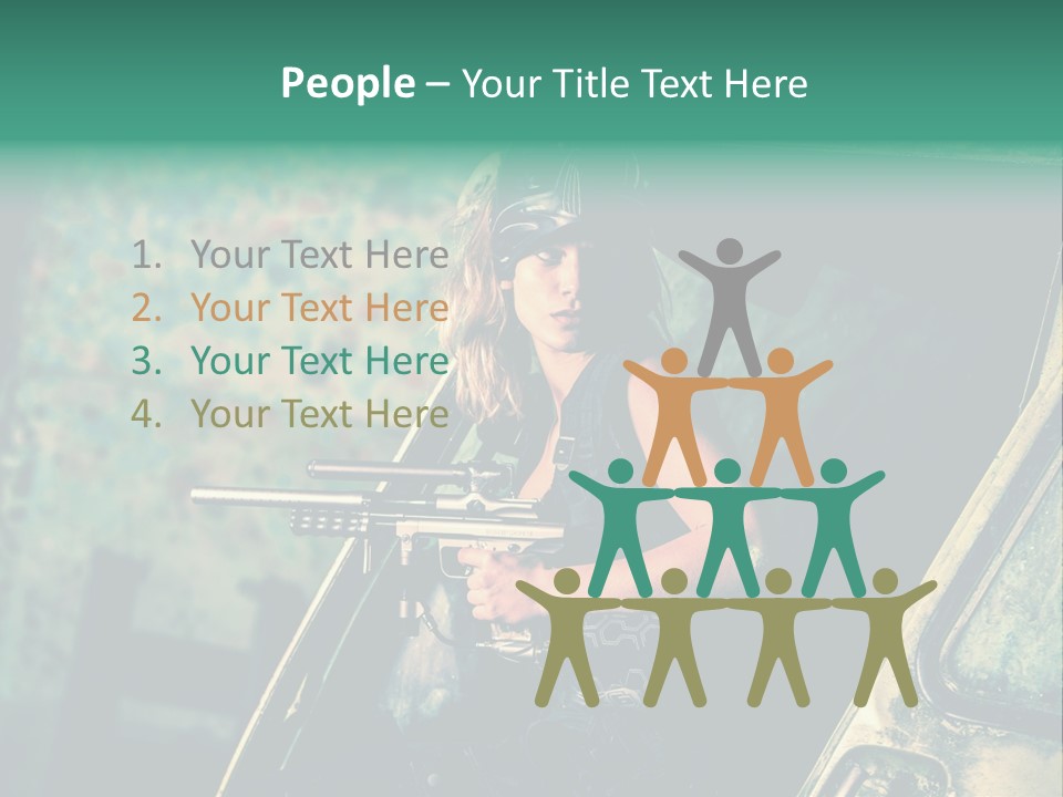 Treillis Hangar Masque PowerPoint Template