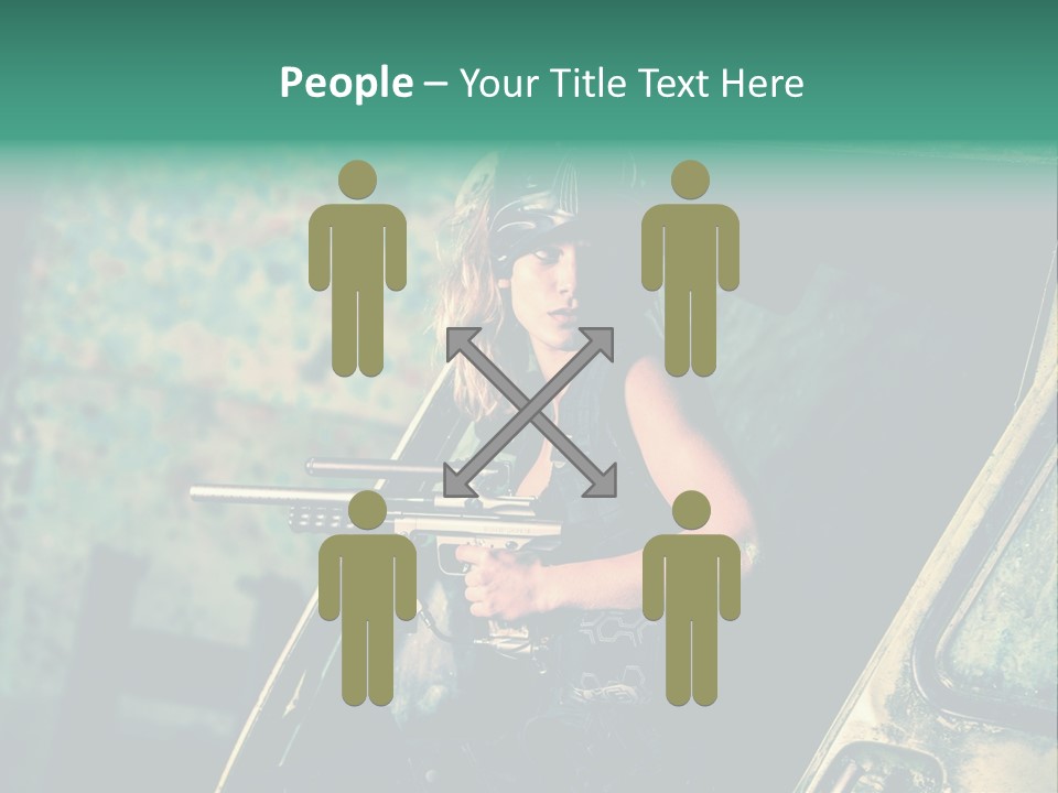 Treillis Hangar Masque PowerPoint Template