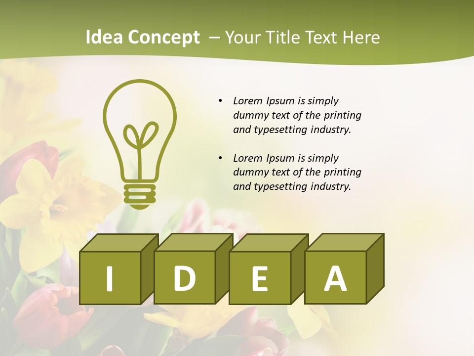 Plant Photography Studio Shot PowerPoint Template