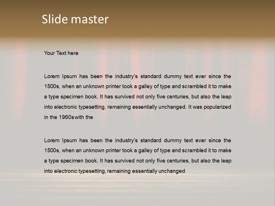 Curtain Fabric Hollywood PowerPoint Template