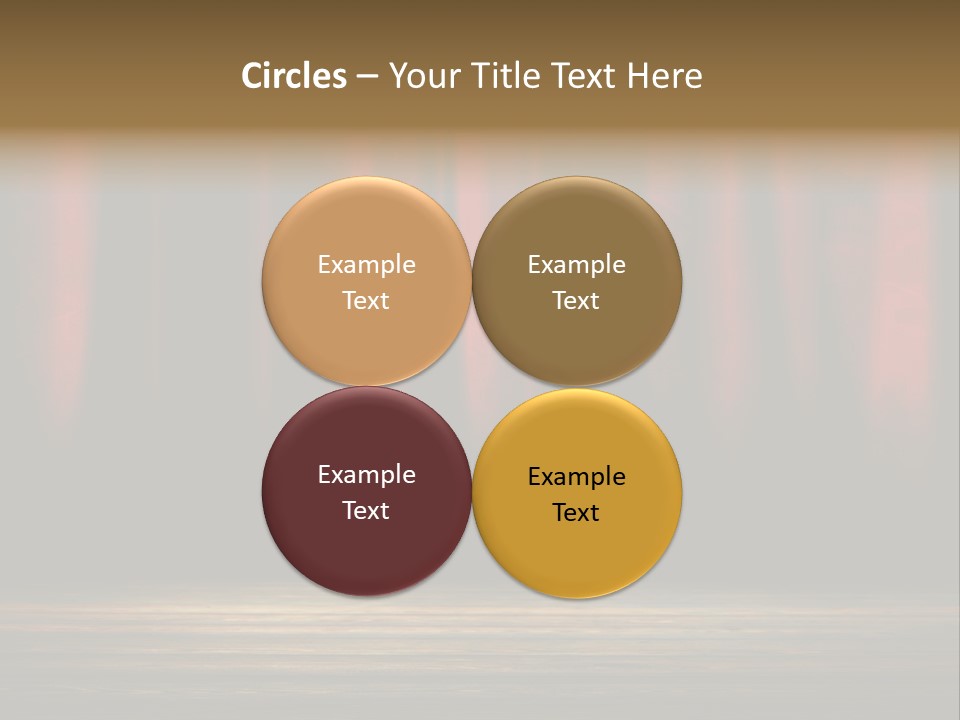 Curtain Fabric Hollywood PowerPoint Template