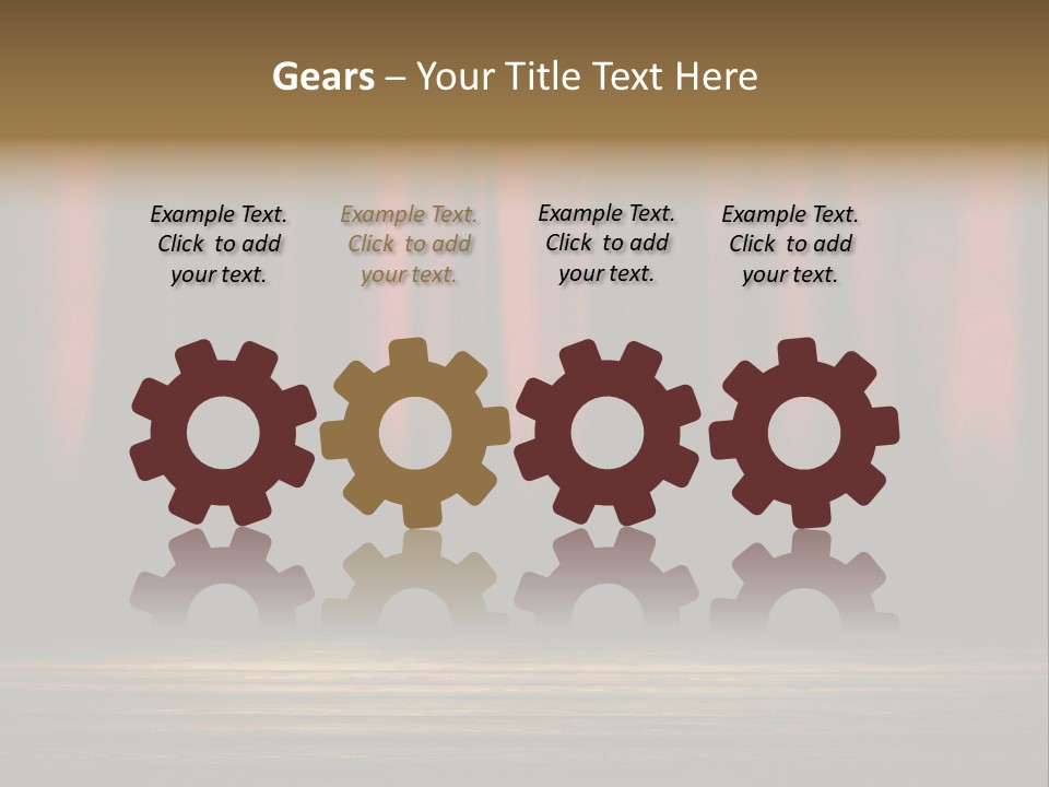 Curtain Fabric Hollywood PowerPoint Template