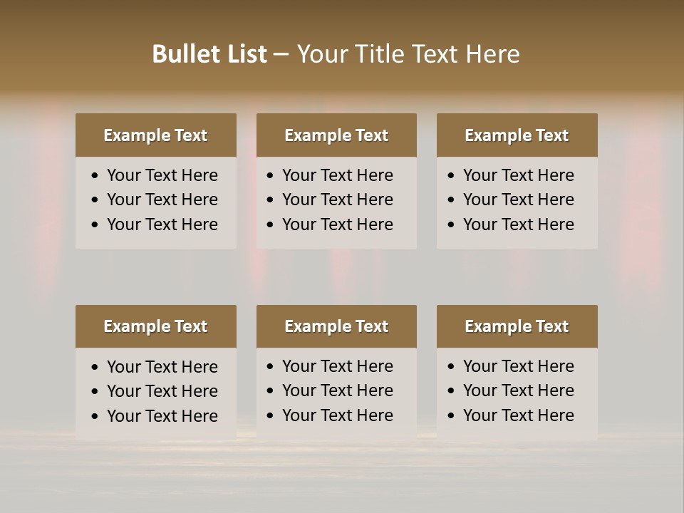 Curtain Fabric Hollywood PowerPoint Template