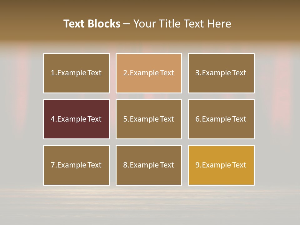 Curtain Fabric Hollywood PowerPoint Template