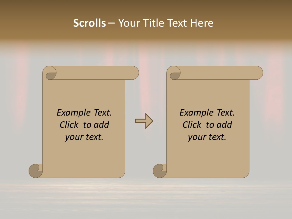 Curtain Fabric Hollywood PowerPoint Template