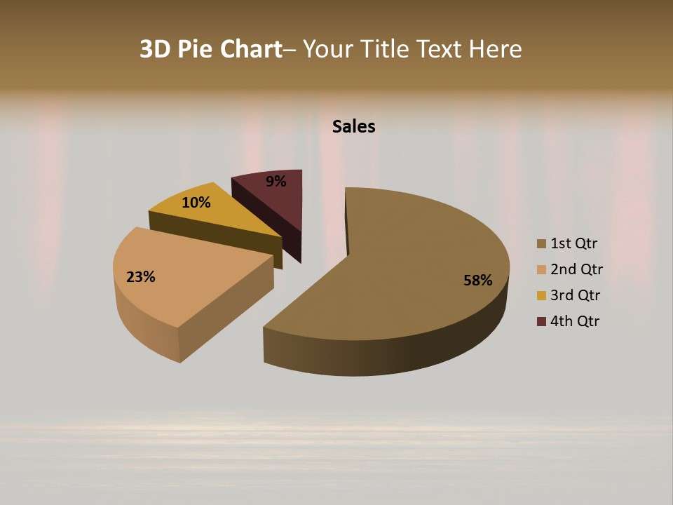 Curtain Fabric Hollywood PowerPoint Template