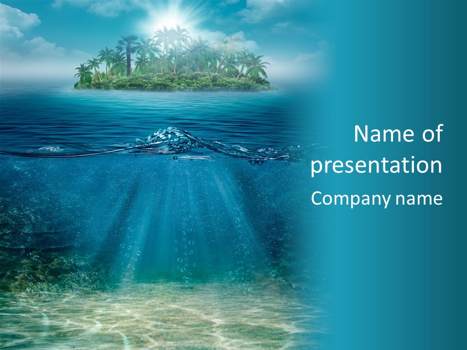 Scape Beam Sun PowerPoint Template