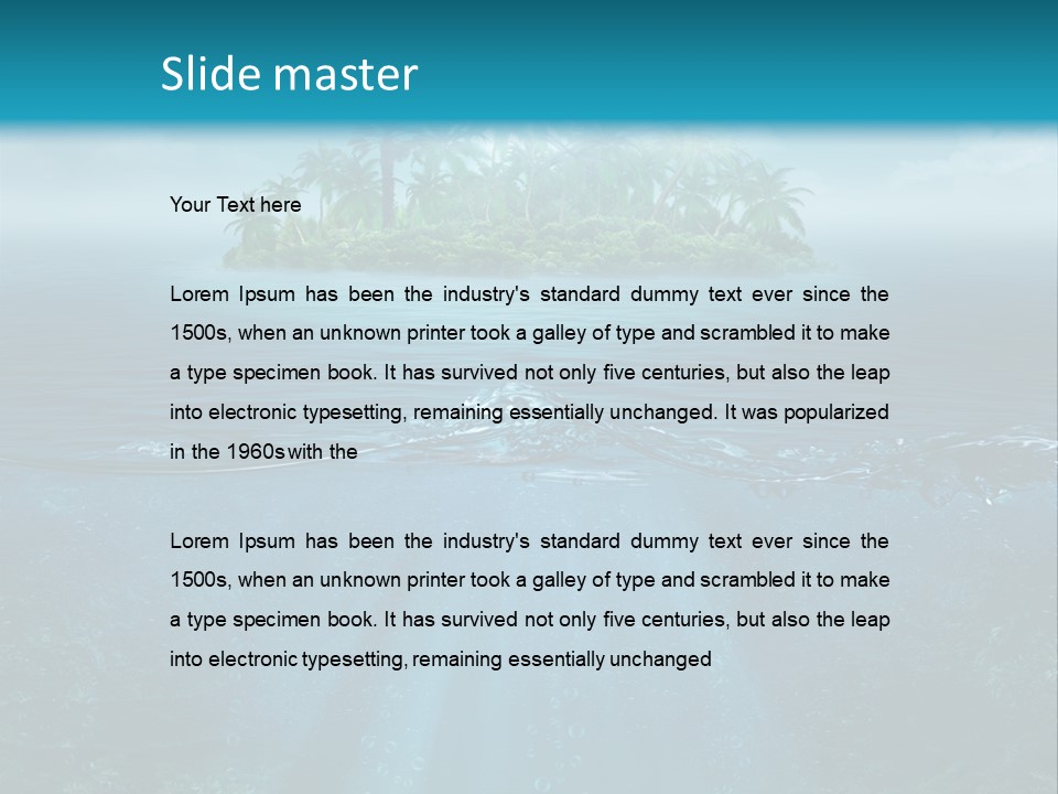 Scape Beam Sun PowerPoint Template