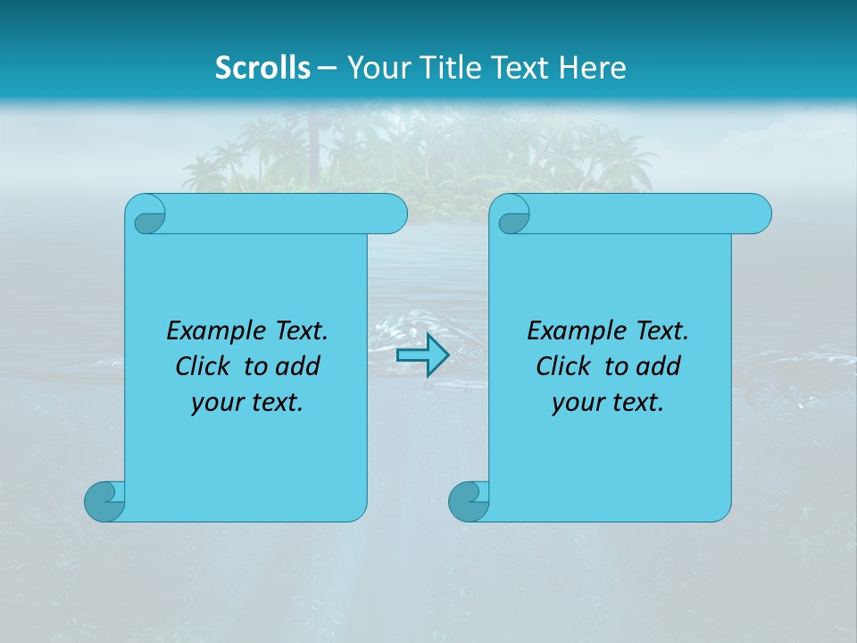 Scape Beam Sun PowerPoint Template