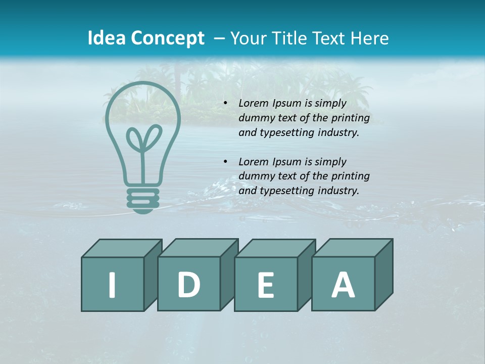 Scape Beam Sun PowerPoint Template