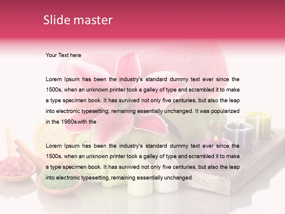 Towel Spa Tradition PowerPoint Template