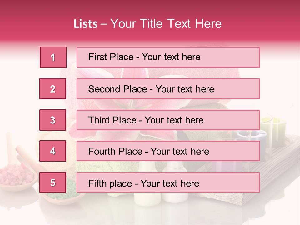 Towel Spa Tradition PowerPoint Template