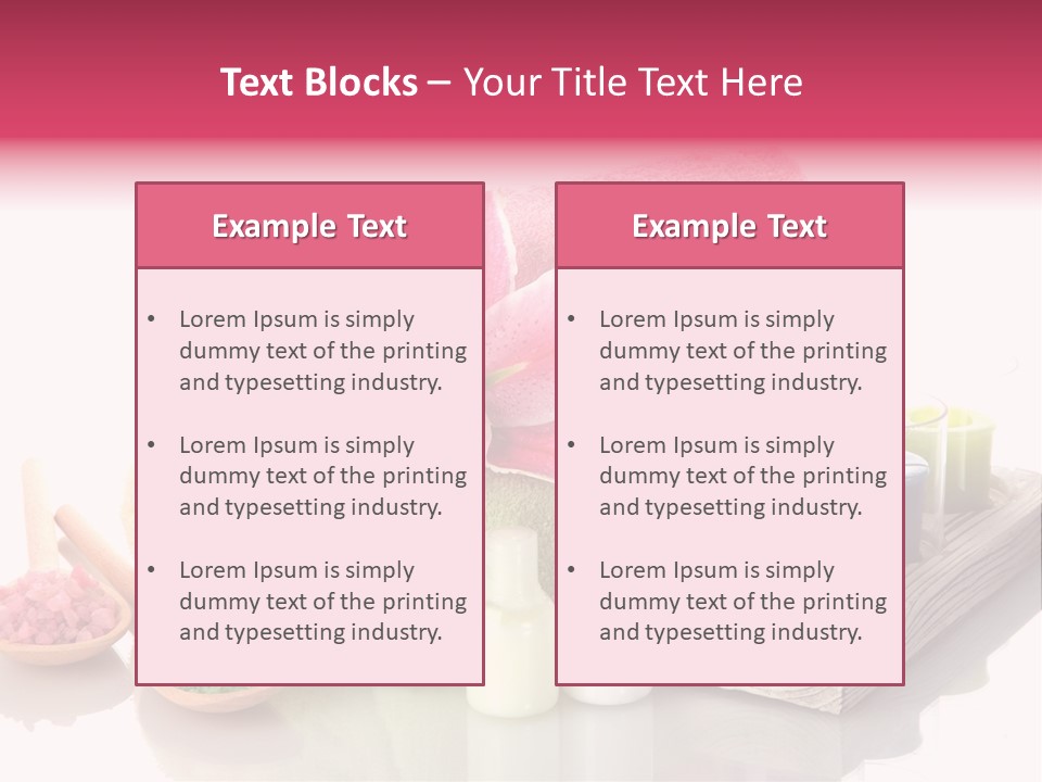 Towel Spa Tradition PowerPoint Template