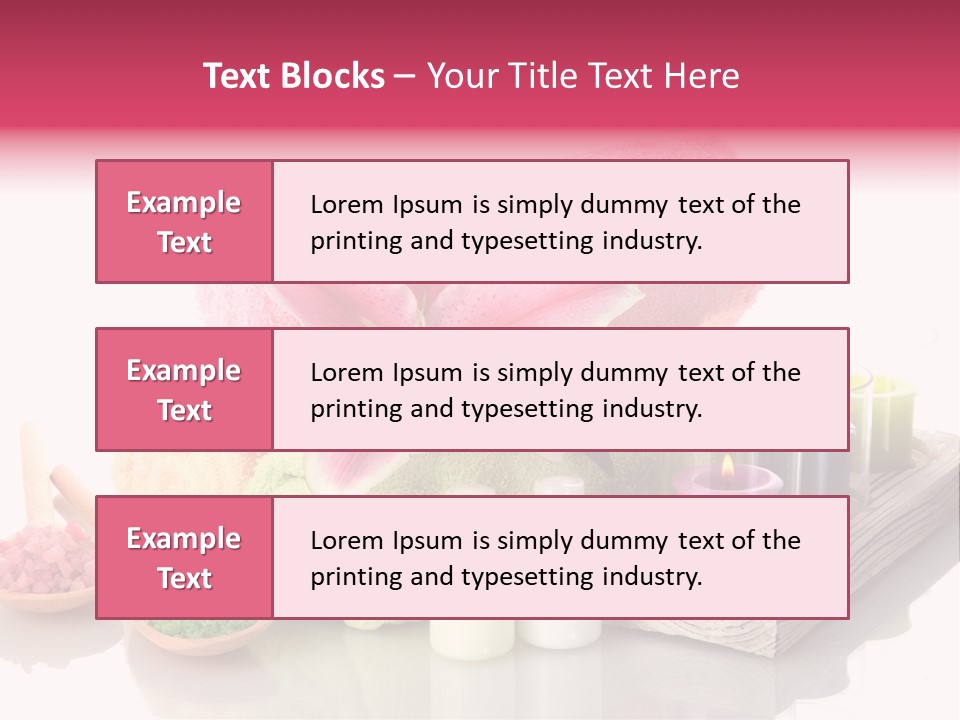 Towel Spa Tradition PowerPoint Template