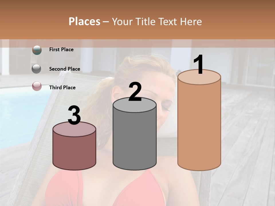 Long Chair Eyes Shut Longchair PowerPoint Template