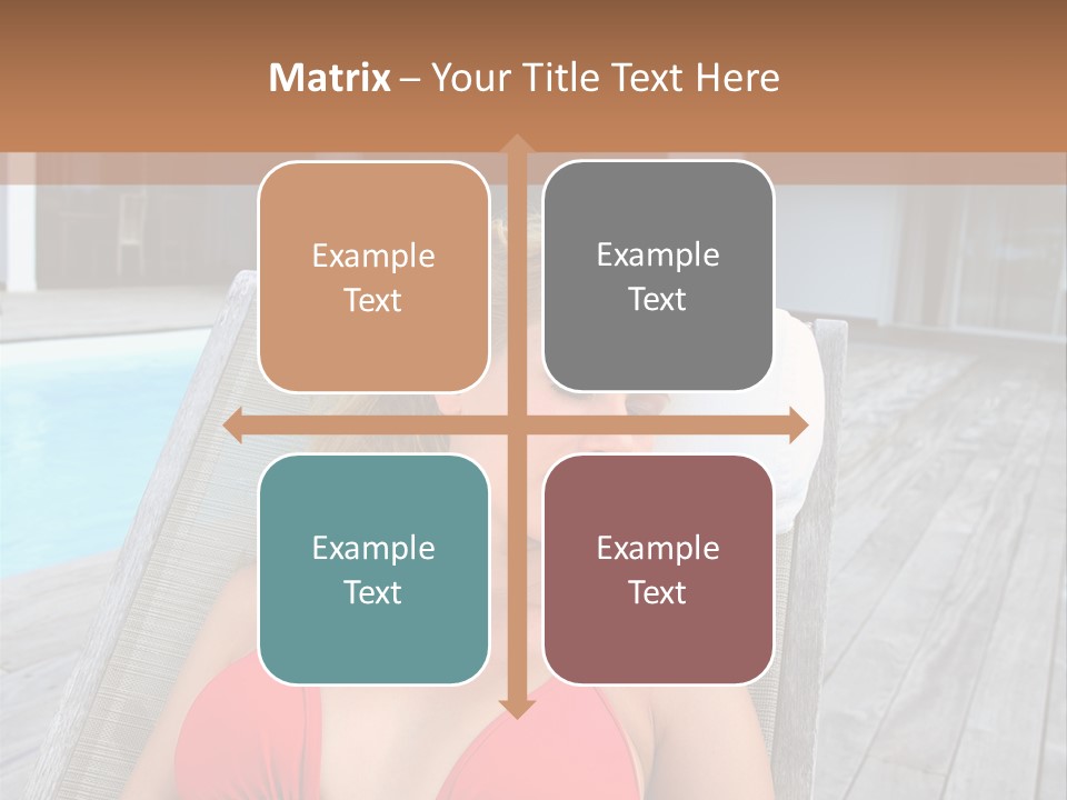 Long Chair Eyes Shut Longchair PowerPoint Template