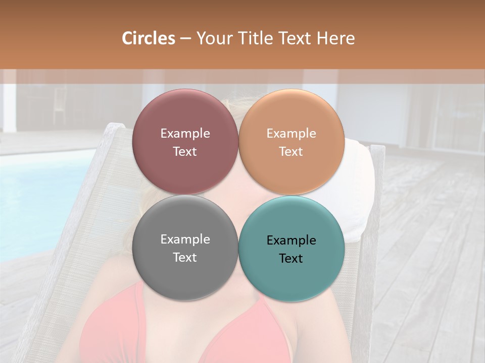 Long Chair Eyes Shut Longchair PowerPoint Template