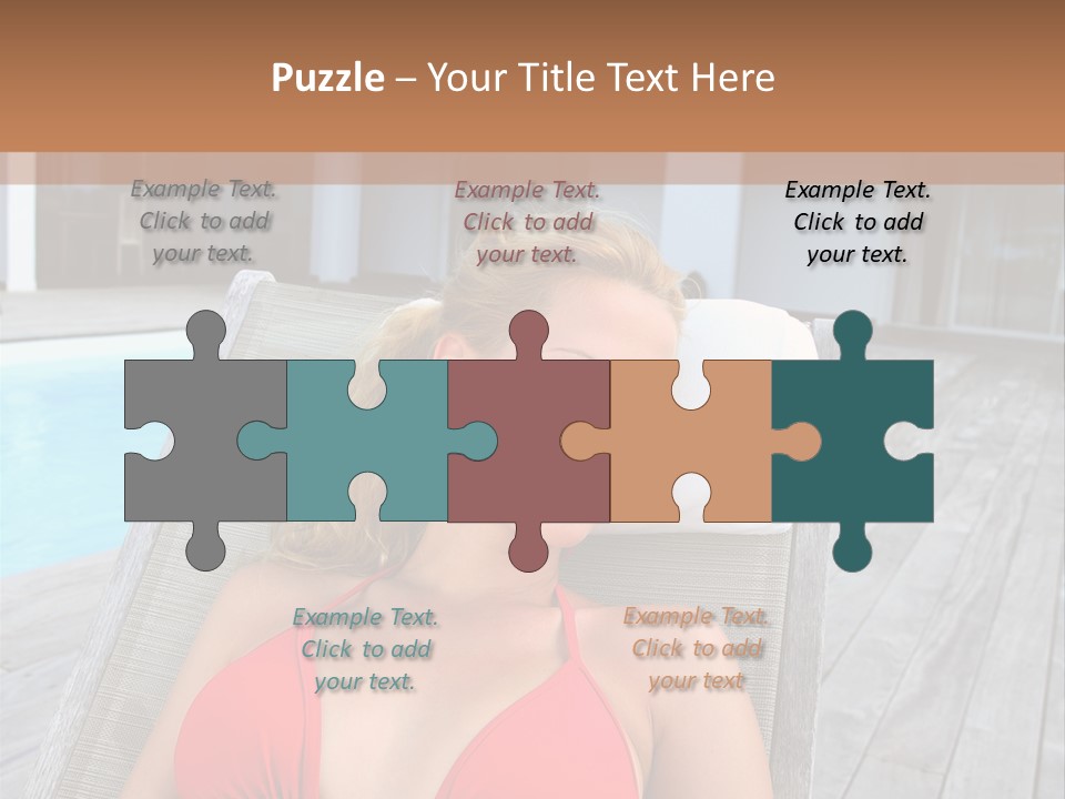 Long Chair Eyes Shut Longchair PowerPoint Template