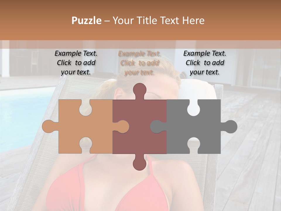 Long Chair Eyes Shut Longchair PowerPoint Template