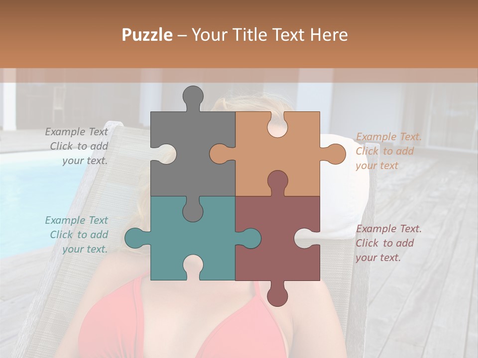 Long Chair Eyes Shut Longchair PowerPoint Template