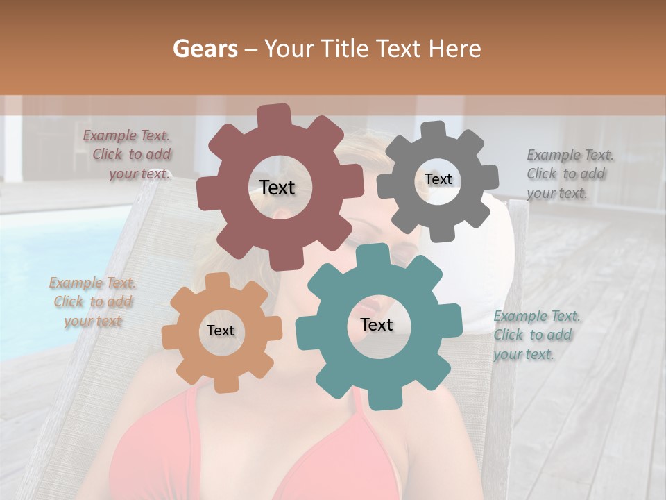 Long Chair Eyes Shut Longchair PowerPoint Template