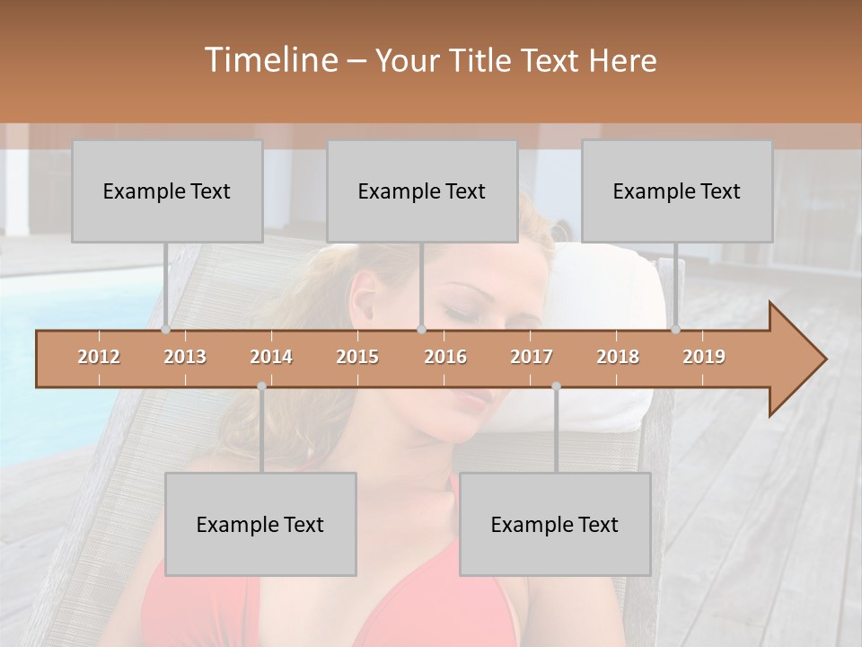 Long Chair Eyes Shut Longchair PowerPoint Template