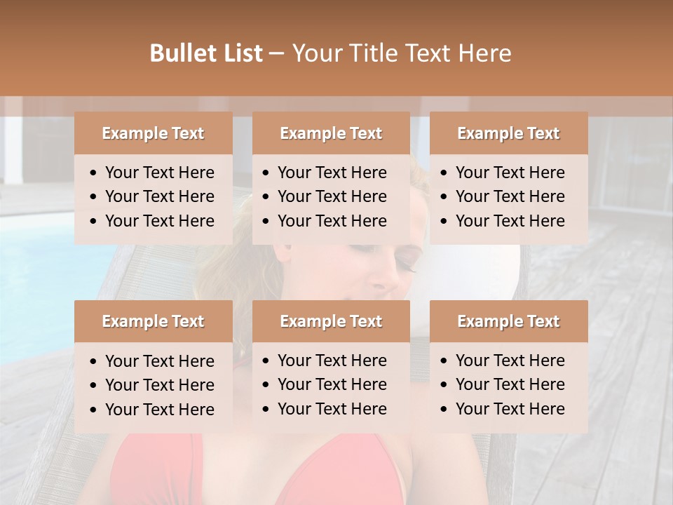 Long Chair Eyes Shut Longchair PowerPoint Template