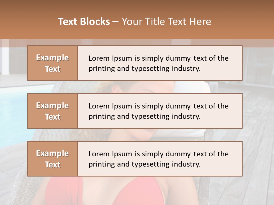 Long Chair Eyes Shut Longchair PowerPoint Template