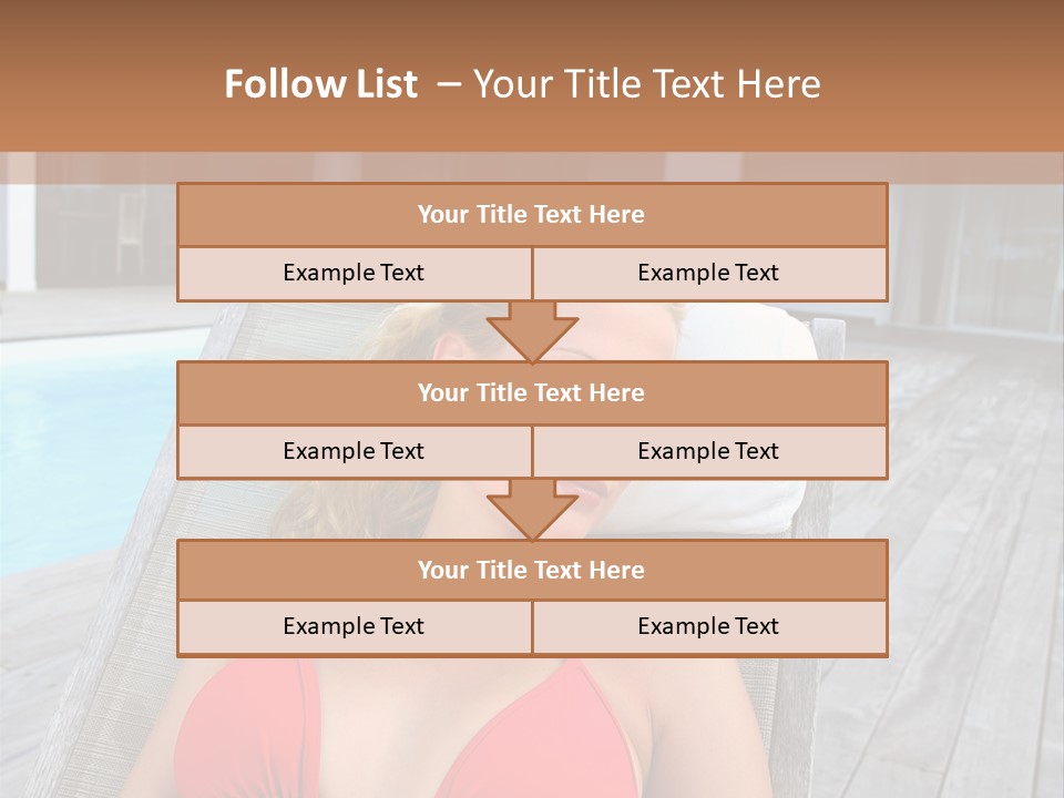 Long Chair Eyes Shut Longchair PowerPoint Template