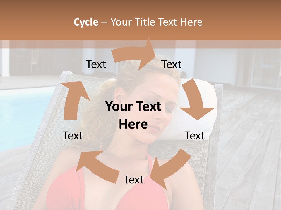 Long Chair Eyes Shut Longchair PowerPoint Template
