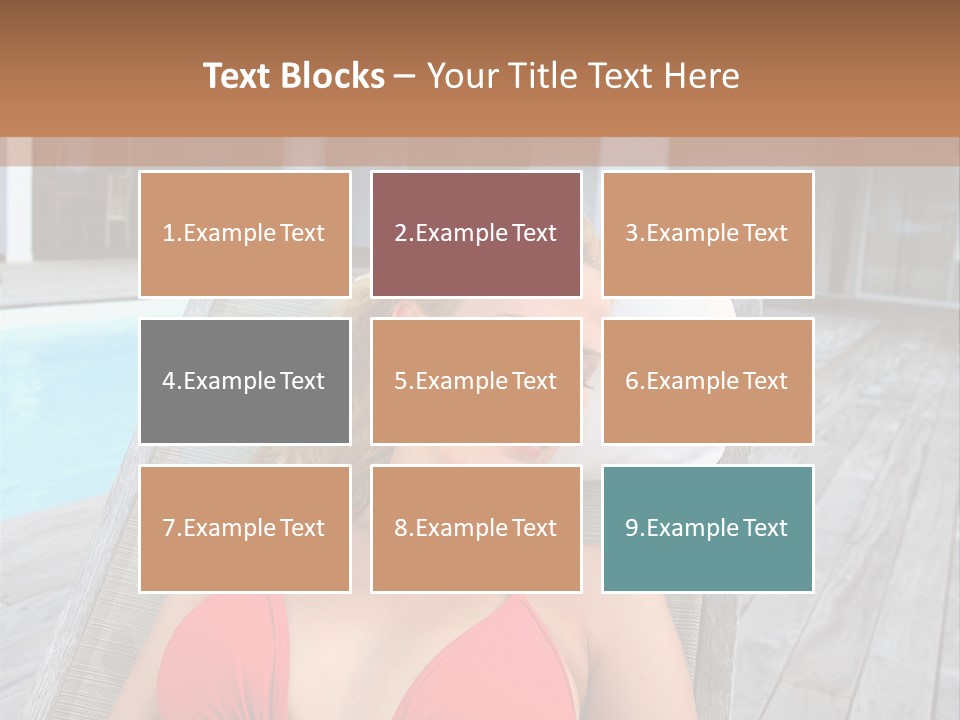 Long Chair Eyes Shut Longchair PowerPoint Template