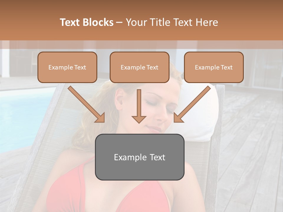 Long Chair Eyes Shut Longchair PowerPoint Template