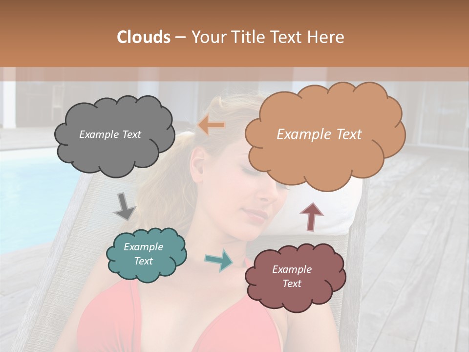 Long Chair Eyes Shut Longchair PowerPoint Template