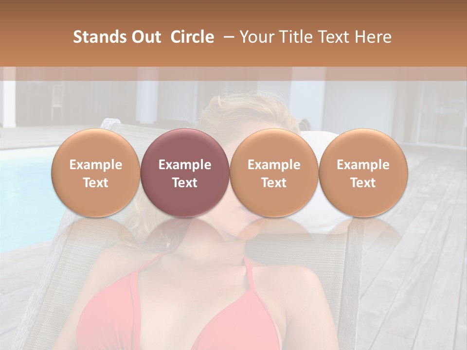 Long Chair Eyes Shut Longchair PowerPoint Template