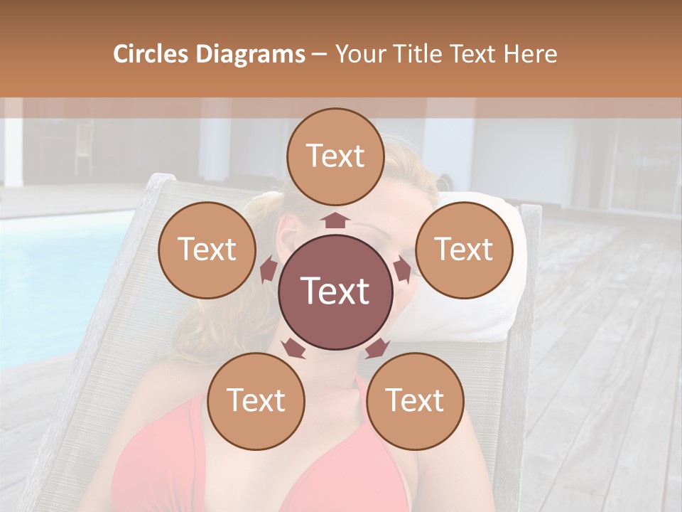 Long Chair Eyes Shut Longchair PowerPoint Template