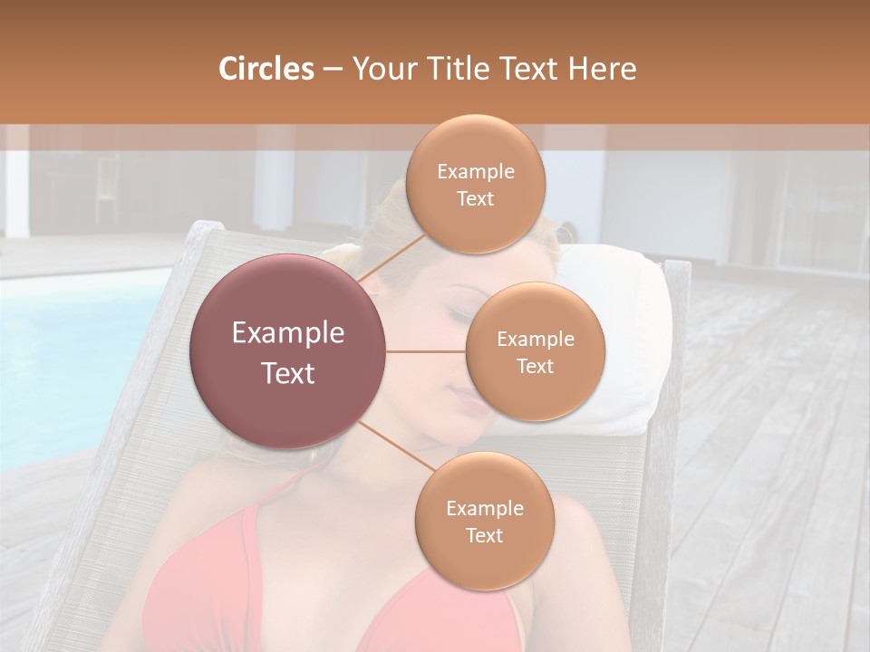 Long Chair Eyes Shut Longchair PowerPoint Template