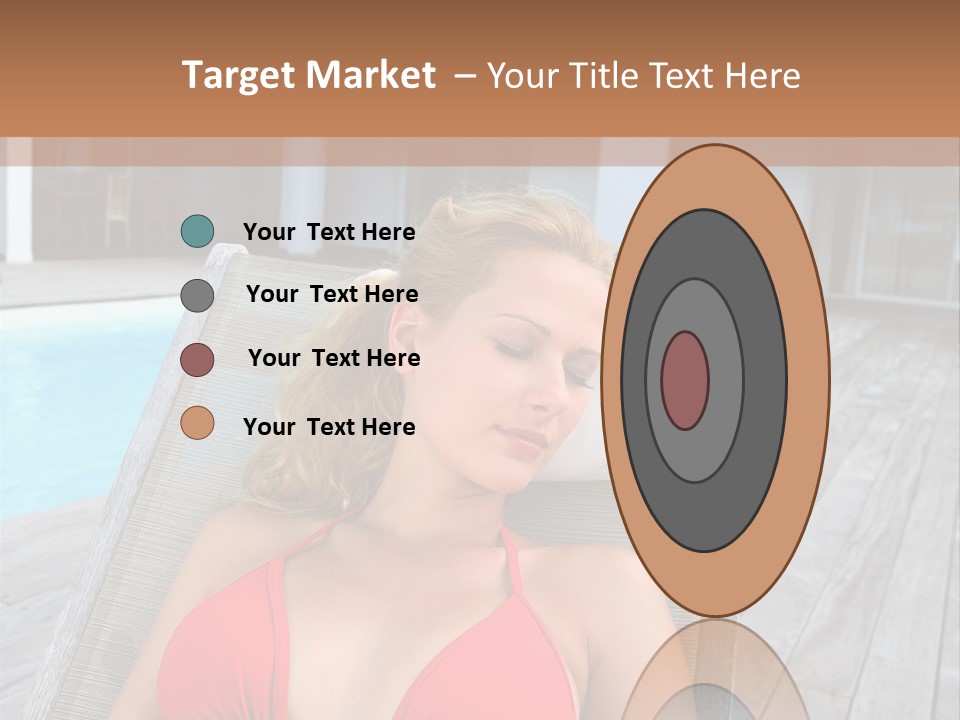 Long Chair Eyes Shut Longchair PowerPoint Template