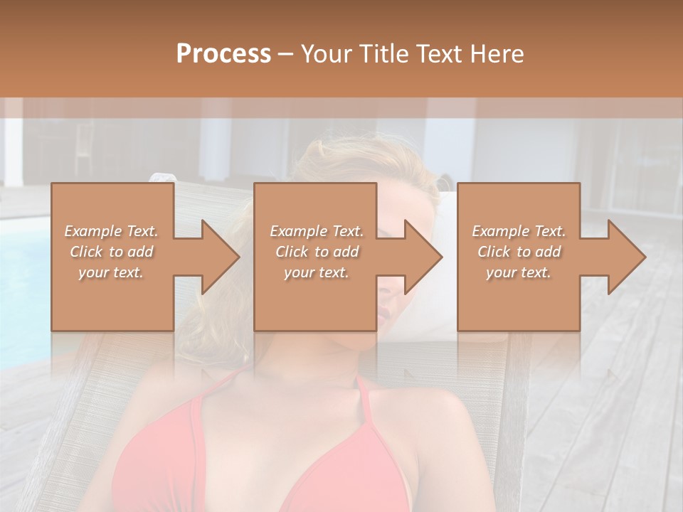 Long Chair Eyes Shut Longchair PowerPoint Template
