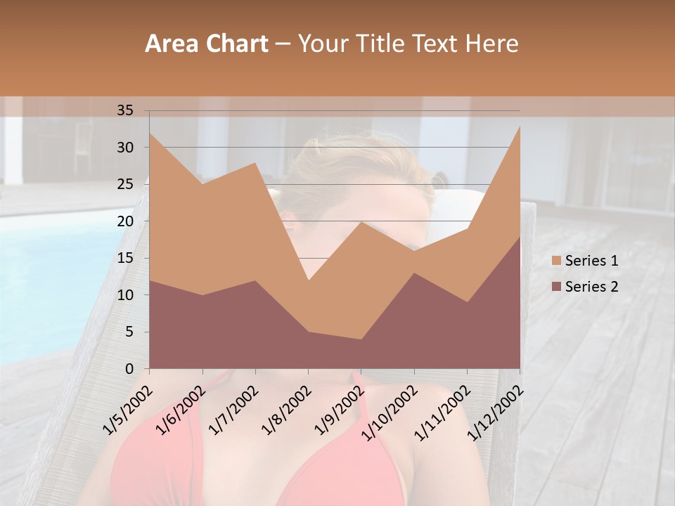 Long Chair Eyes Shut Longchair PowerPoint Template