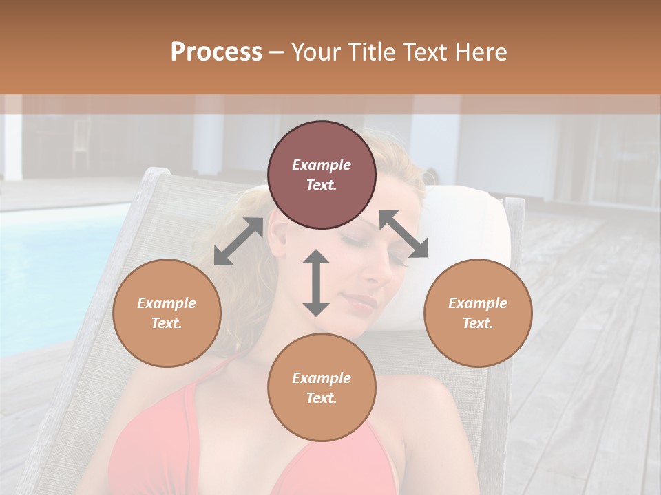 Long Chair Eyes Shut Longchair PowerPoint Template