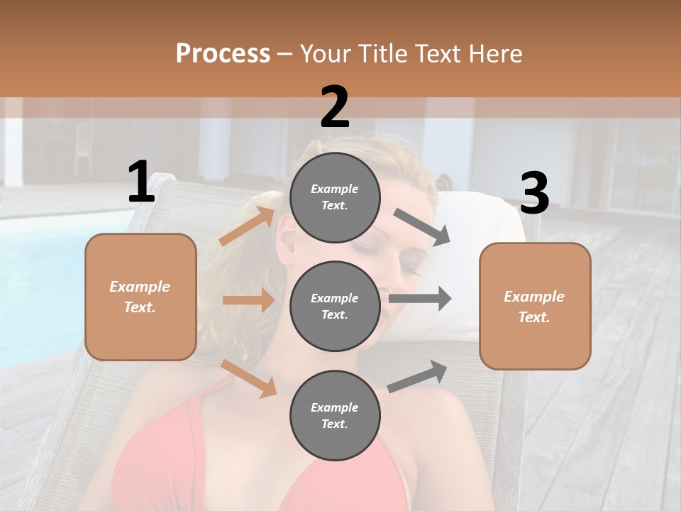 Long Chair Eyes Shut Longchair PowerPoint Template
