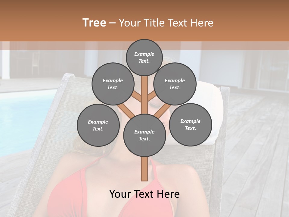 Long Chair Eyes Shut Longchair PowerPoint Template