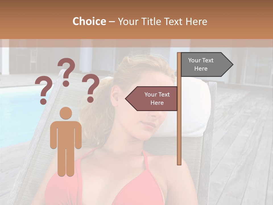 Long Chair Eyes Shut Longchair PowerPoint Template