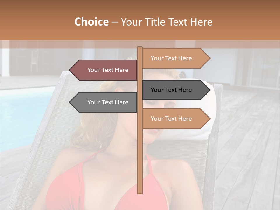 Long Chair Eyes Shut Longchair PowerPoint Template