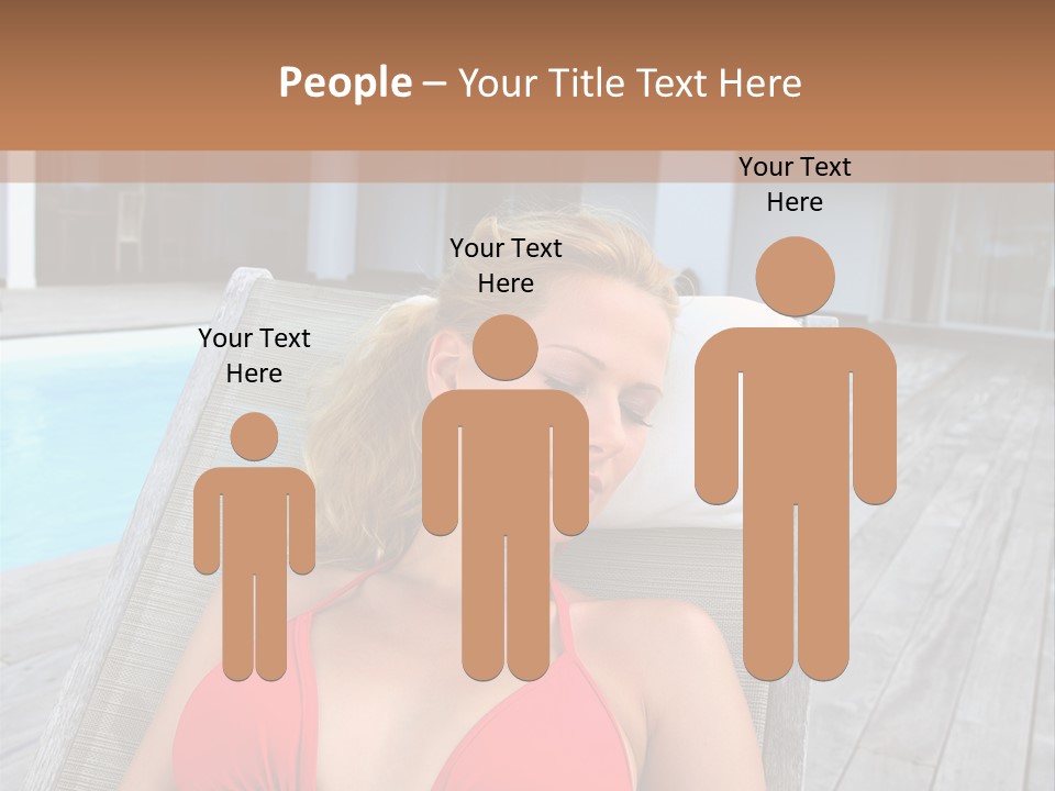 Long Chair Eyes Shut Longchair PowerPoint Template