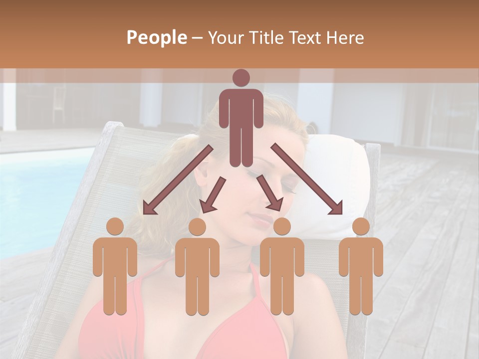 Long Chair Eyes Shut Longchair PowerPoint Template