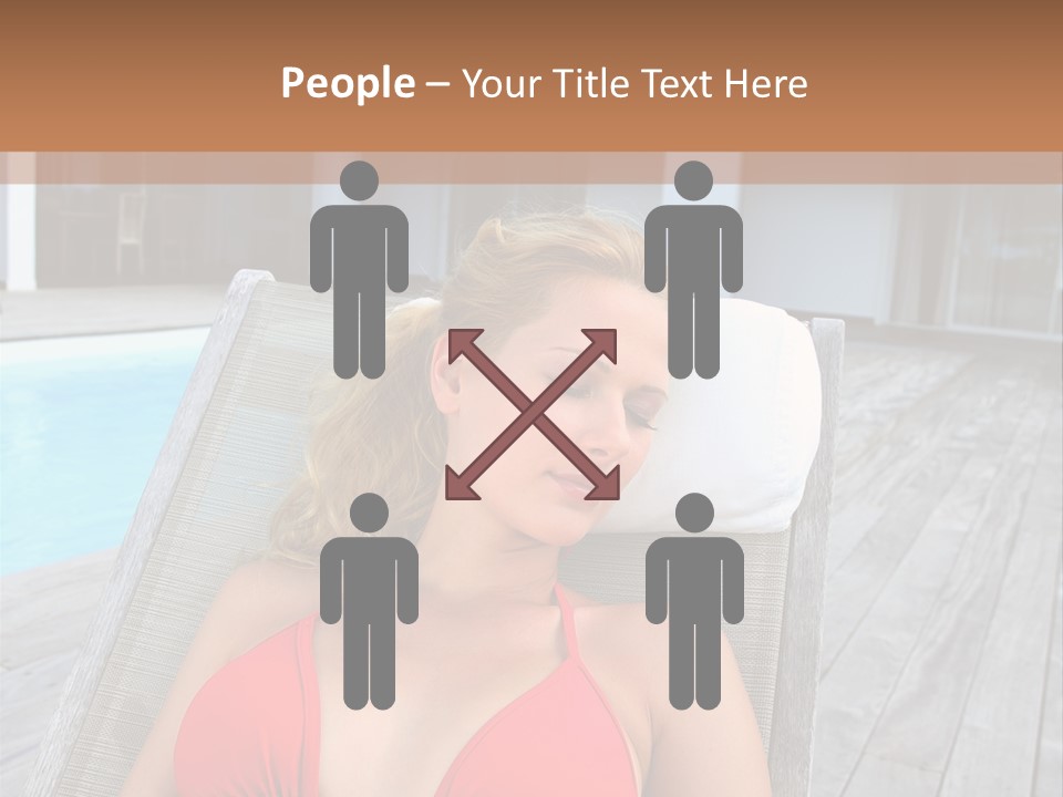 Long Chair Eyes Shut Longchair PowerPoint Template