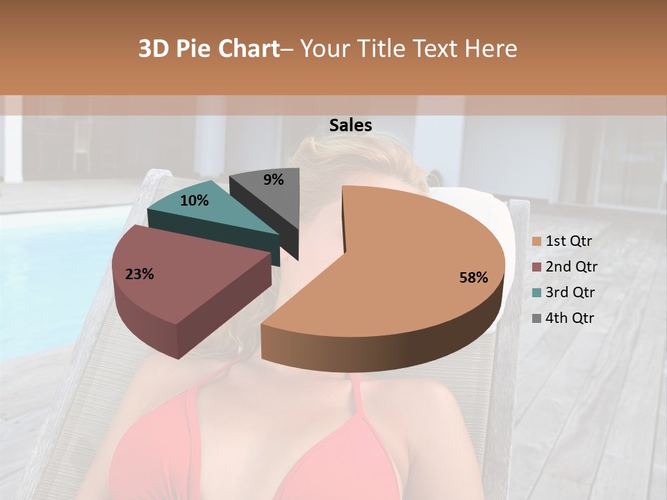 Long Chair Eyes Shut Longchair PowerPoint Template