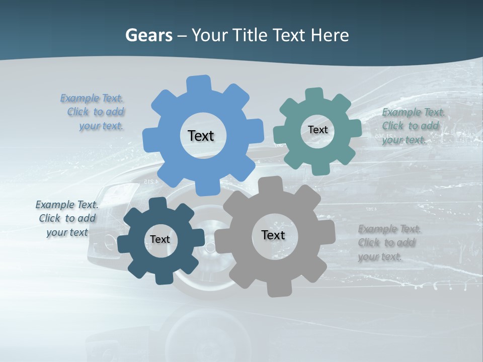 Modern Wheel View PowerPoint Template